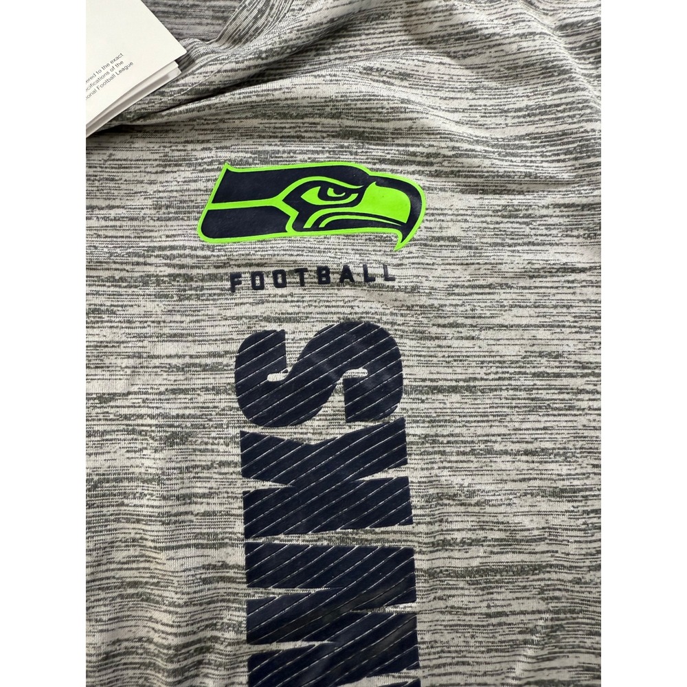 Nike Seattle Seahawks NFL Dri-FIT Mens Shirt Grey Medium On Field Apparel New - Picture 4 of 10